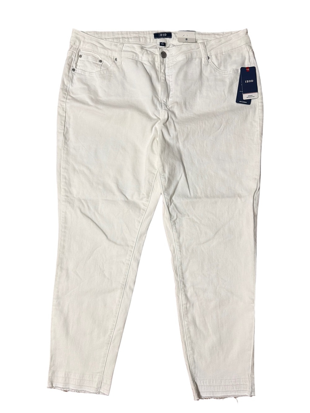 Izod White Core Slim Denim Pants Skinny Leg